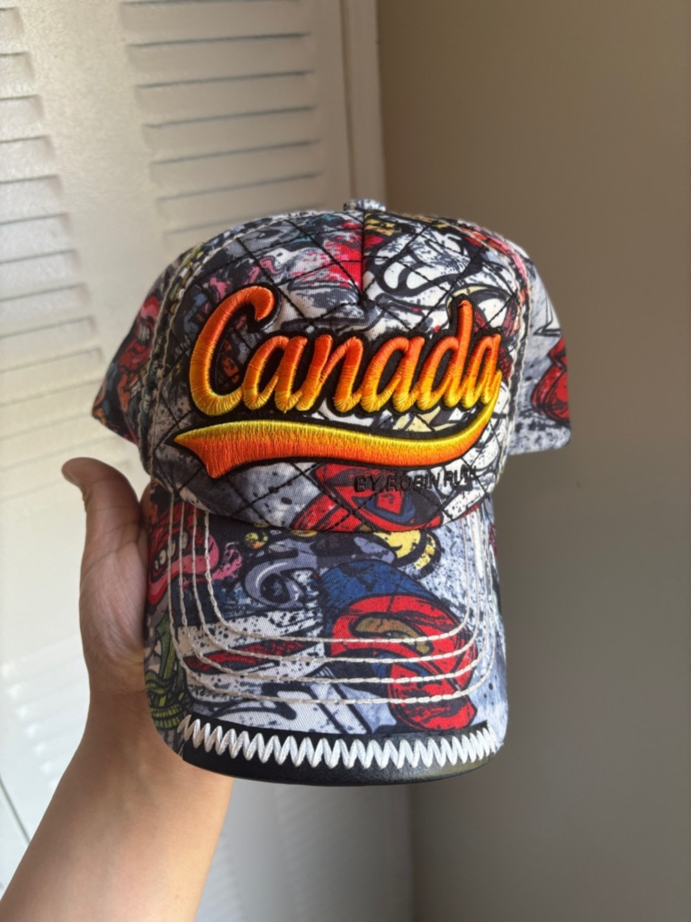 Robin Ruth Canada Graphic Cap New With Tags Streetwear Adjustable Hat - Picture 2 of 7